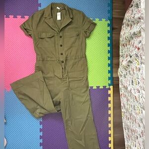 Gap utility jumpsuit in moss